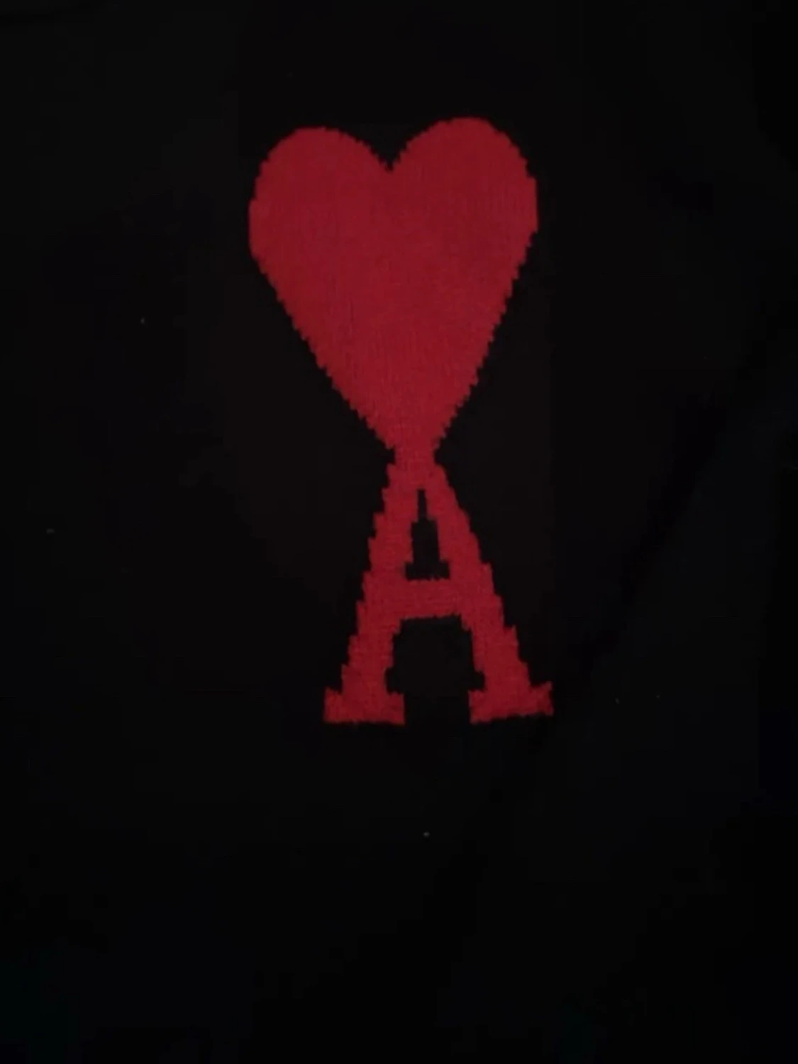 Svart stickad tröja från Ami - 3