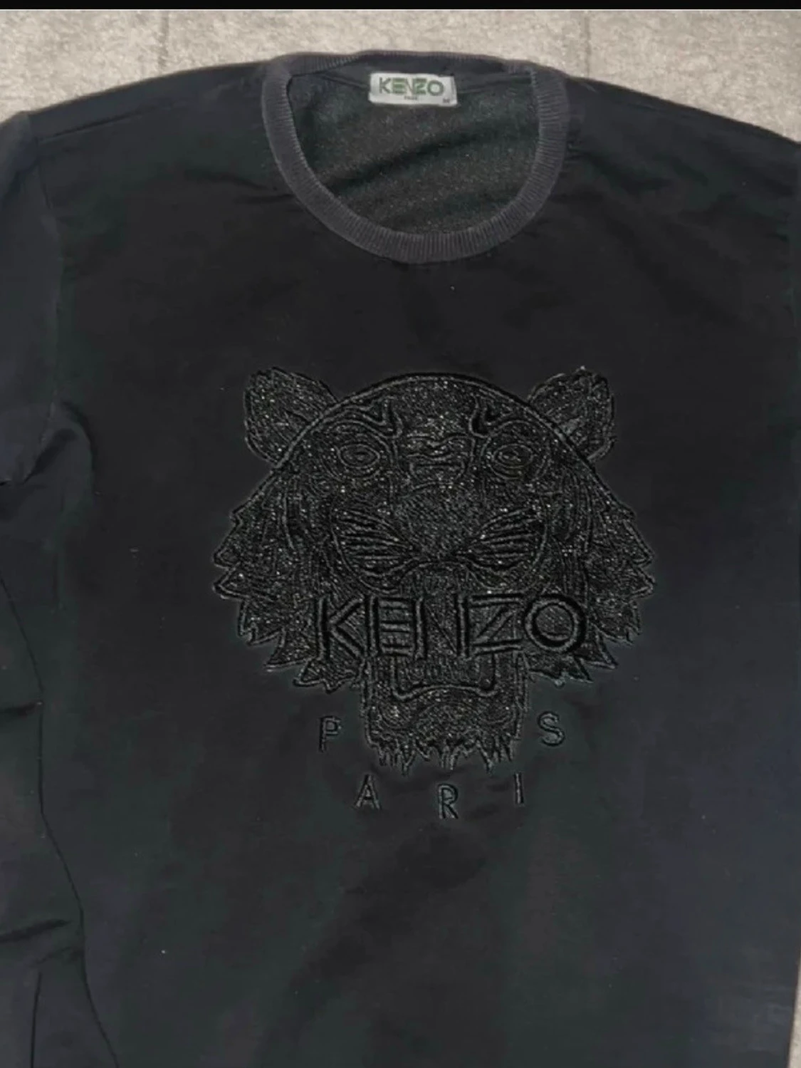 Svart sweatshirt från Kenzo med tiger