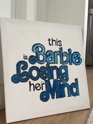 Tavla med crystals  - Handgjort, hand painted - 50x50 cm, finns i Skåne om du vill inte betala frakt 
