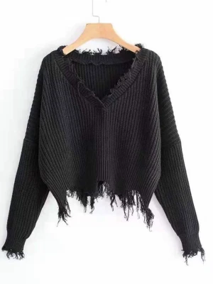 Stickad tröja - Strl XS/S