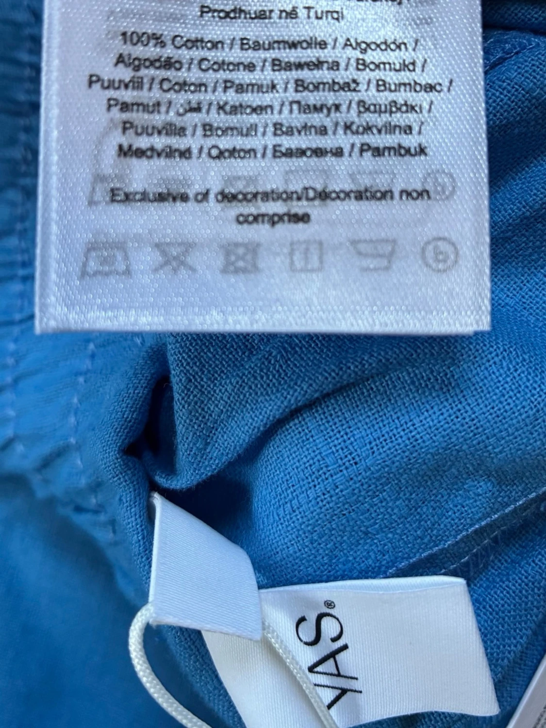 Blått tvådelat set med väst och byxa - 2