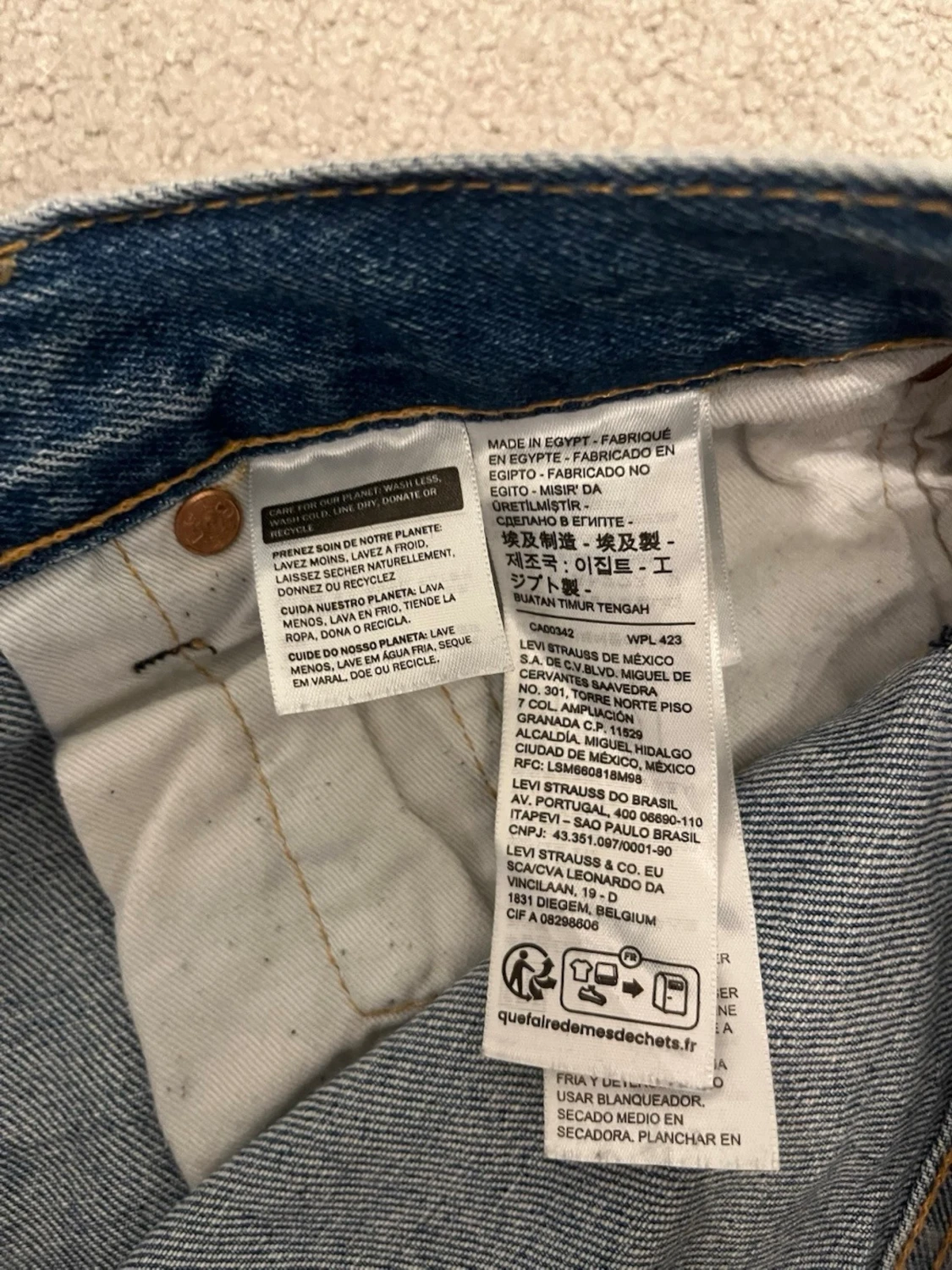 Ljusblå raka jeans från Levi's - 4