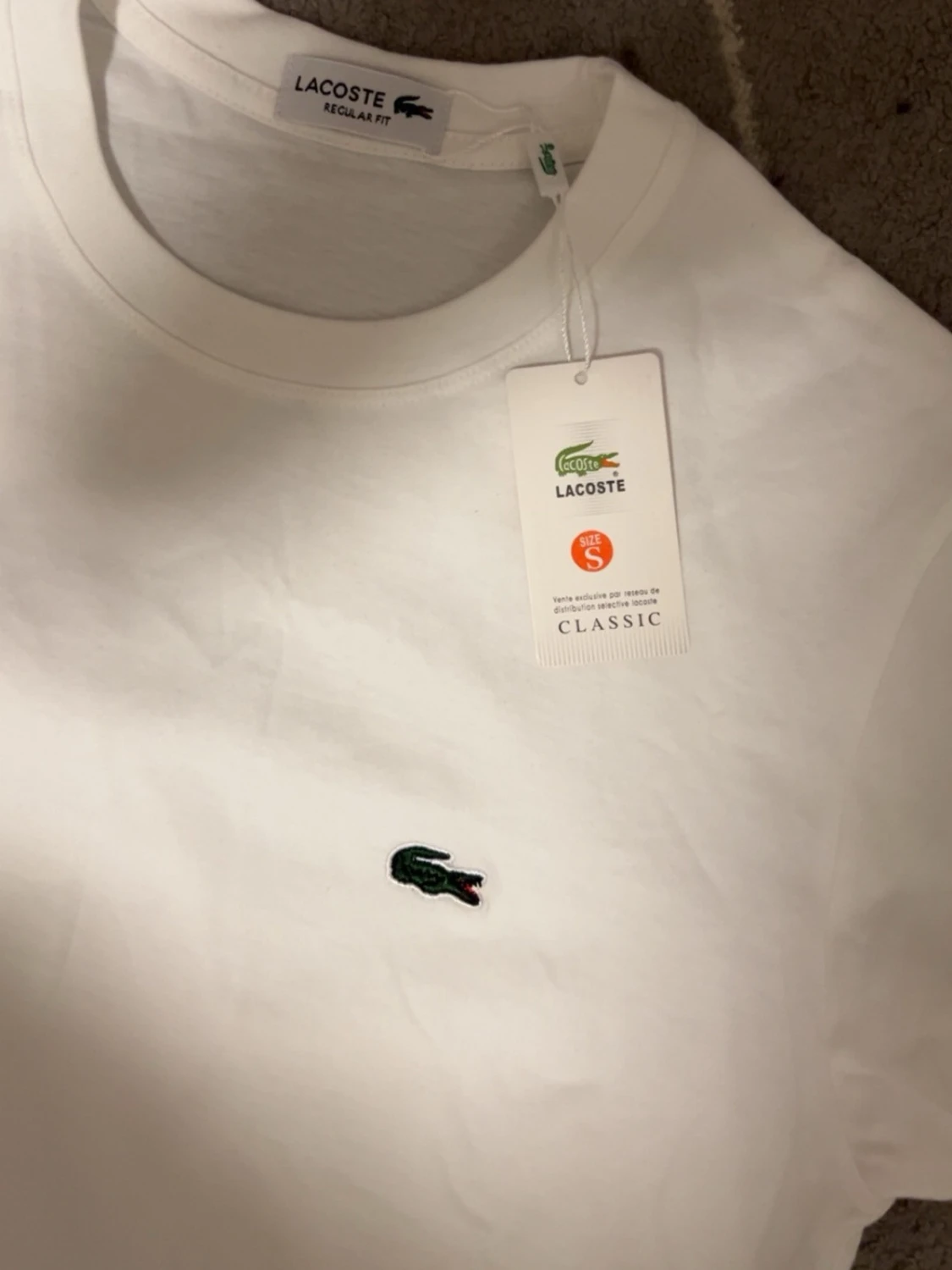 Vit t-shirt från Lacoste - 1