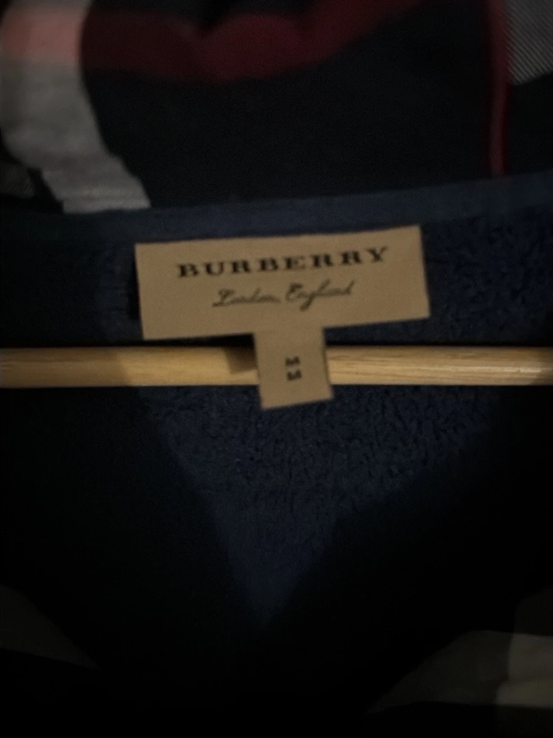 Mörkblå hoodie från Burberry - 3