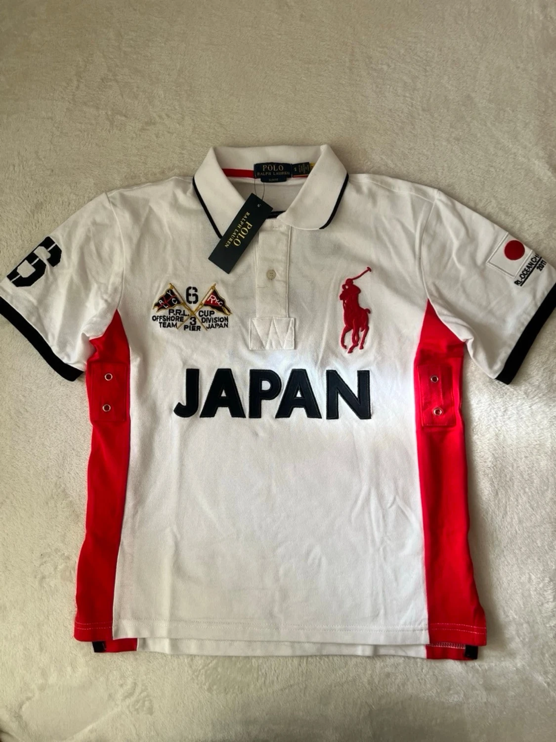 Vit och röd Japan piké från Polo Ralph Lauren