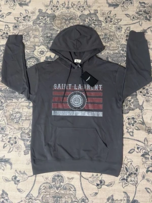 Saint laurent hoddie mörkgrå - Storlek M aldrig testad 