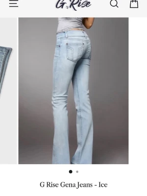  jeans från G Rise - Supersnygga jeans från G Rise som inte kommer till användning, helt nya och oanvända, dom är i storlek XS Short vilket innebär att innerbenslängden är 77cm🥰