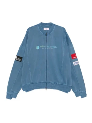 Martine Rose - Martine Rose Panelled patch zip up sweatshirt Sz M, fits loose