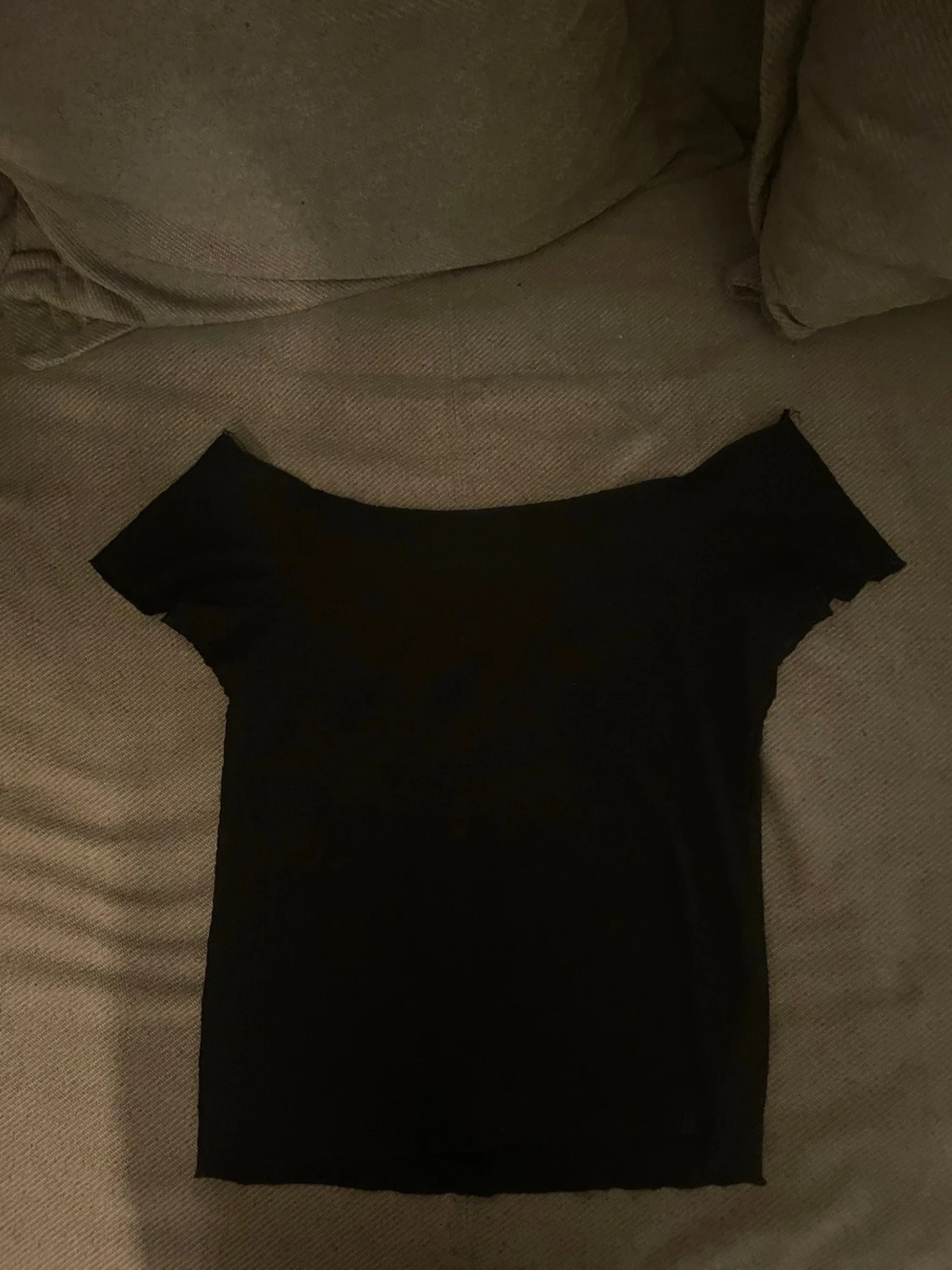 Svart offshoulder topp