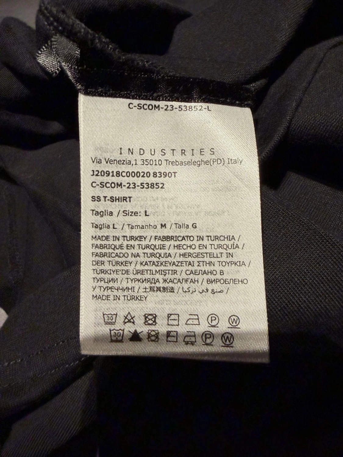 Svart Moncler t-shirt med logga - 3