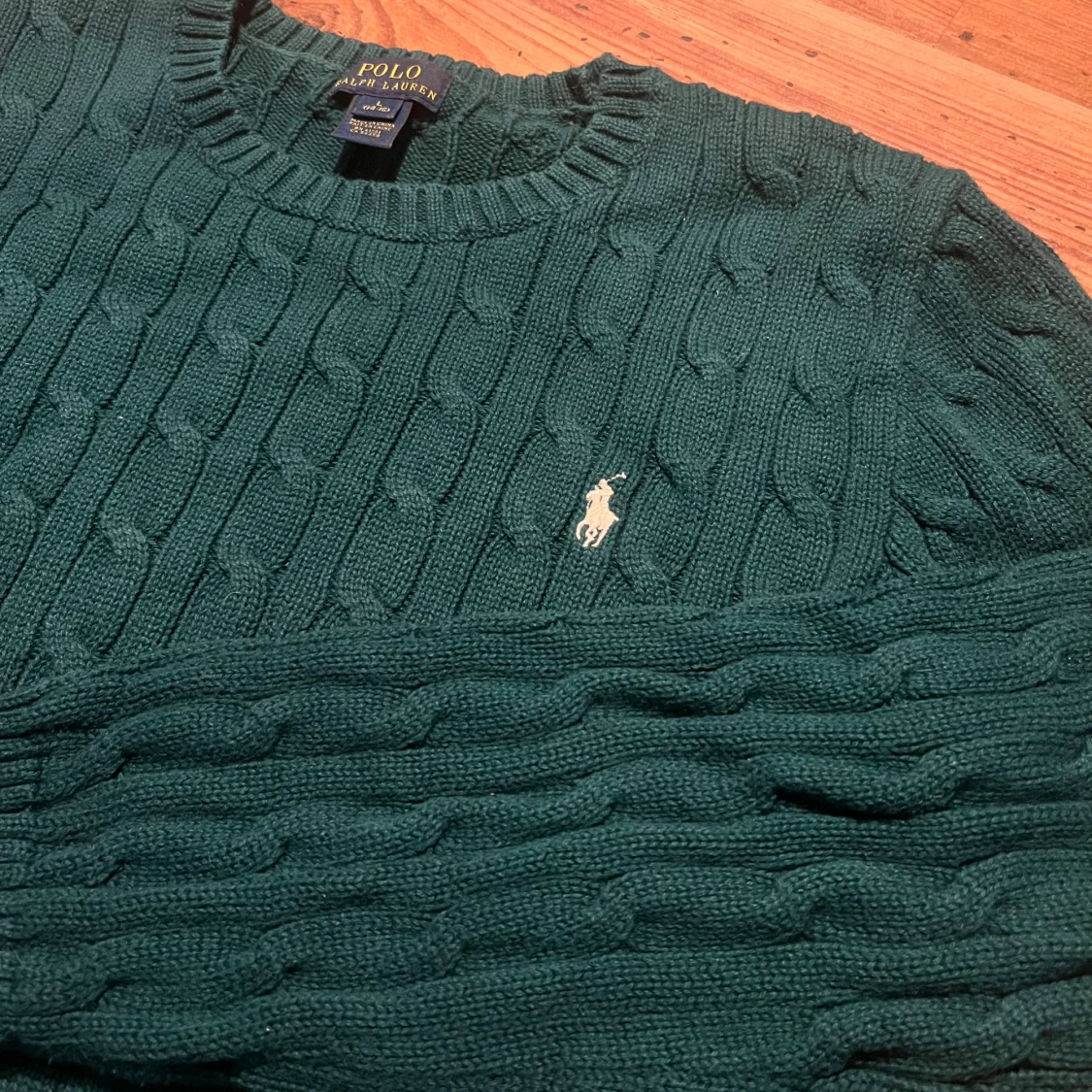 Mörkgrön stickad tröja Polo Ralph Lauren - 2