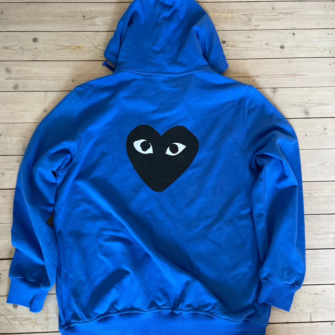 Blå hoodie Comme des Garçons Play - 1