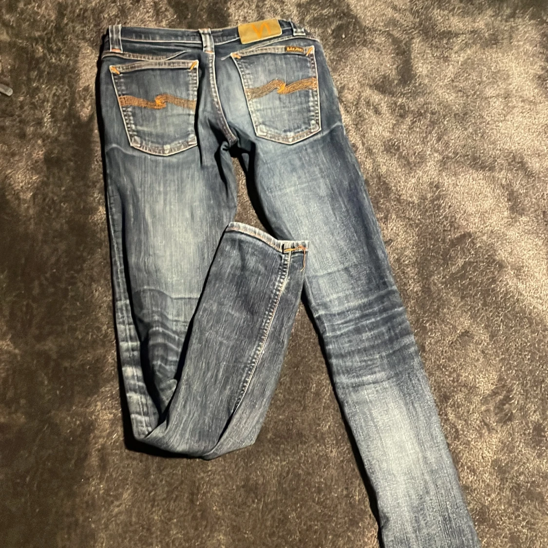 Blå skinny jeans från Nudie Jeans - 2