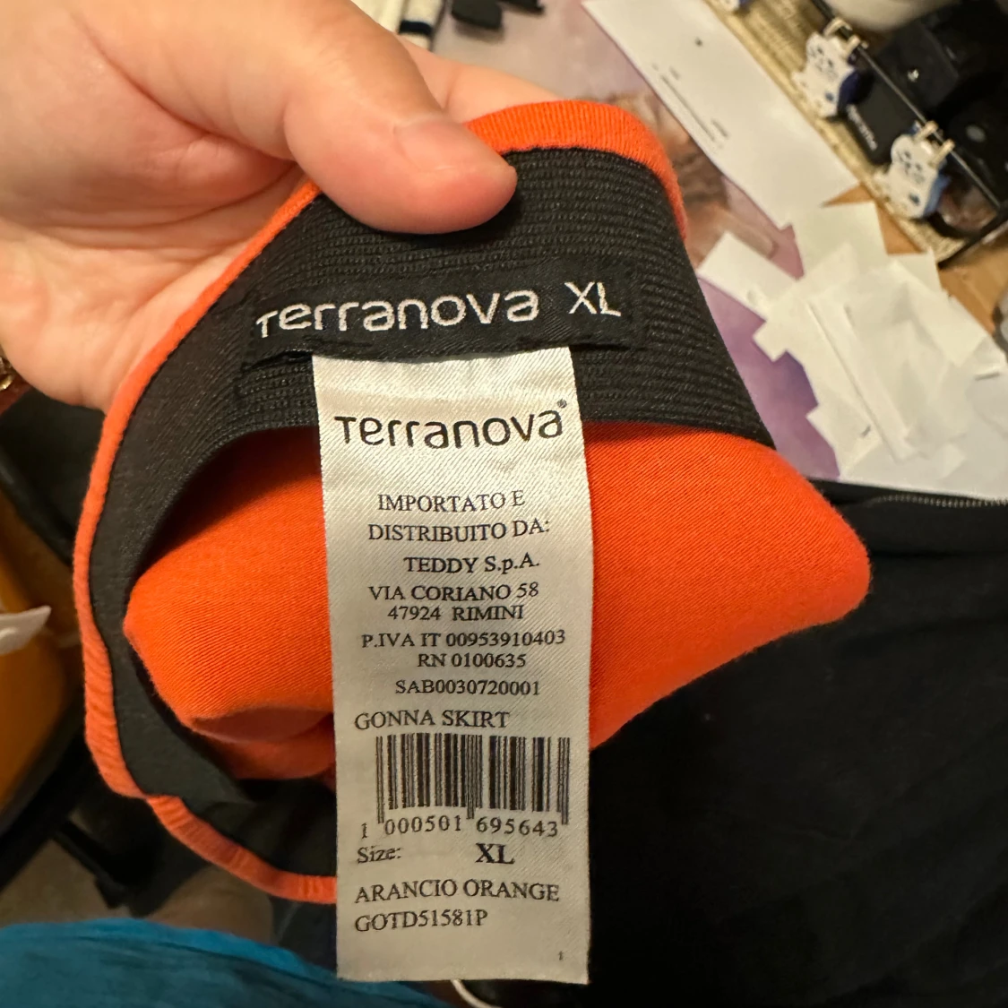 Orange omlottkjol från Terranova XL - 2