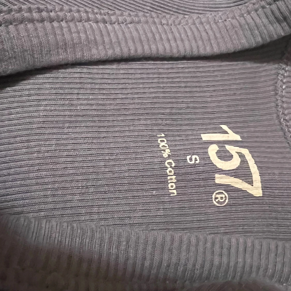 Mörkblå ribbad långklänning  - 2