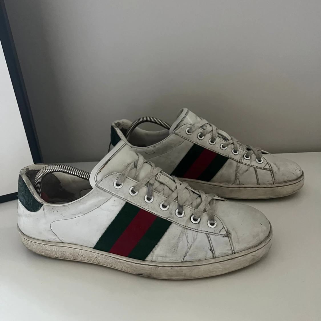 Gucci Ace vita sneakers (ÄKTA) - 3