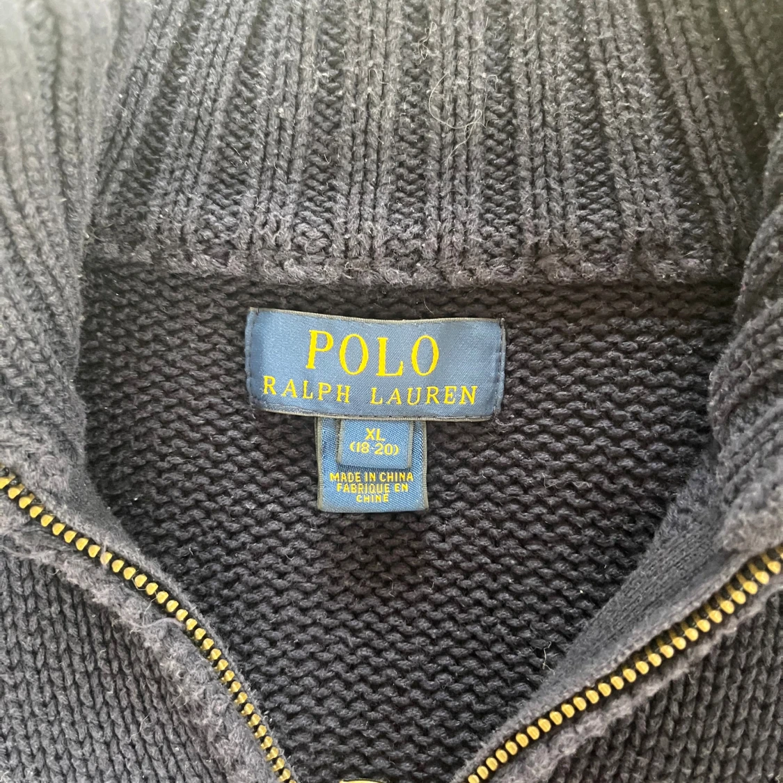 Mörkblå stickad tröja Polo Ralph Lauren - 2