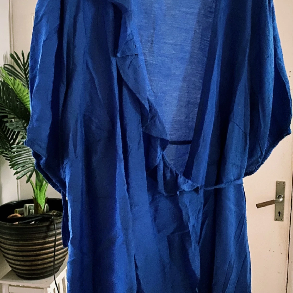 Blå omlottklänning från Zizzi XXL