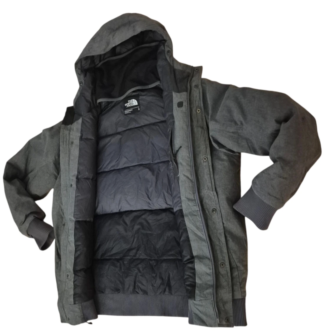 Grå dunjacka från The North Face - 2