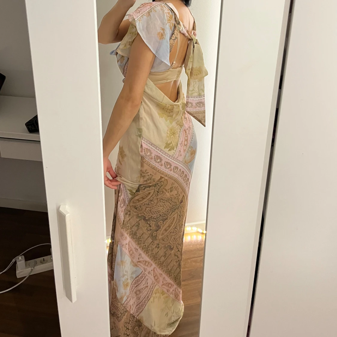 Pastellfärgad långklänning - 1