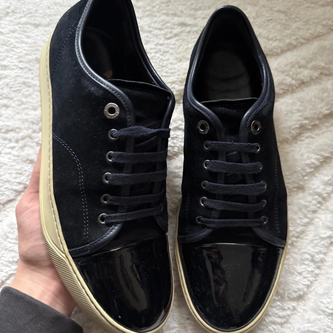 Lanvin Cap Toe Navy
