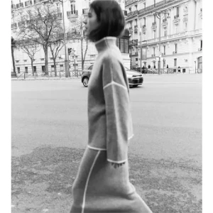 Grå polotröja  - Superfin stickad tröja från Zara  