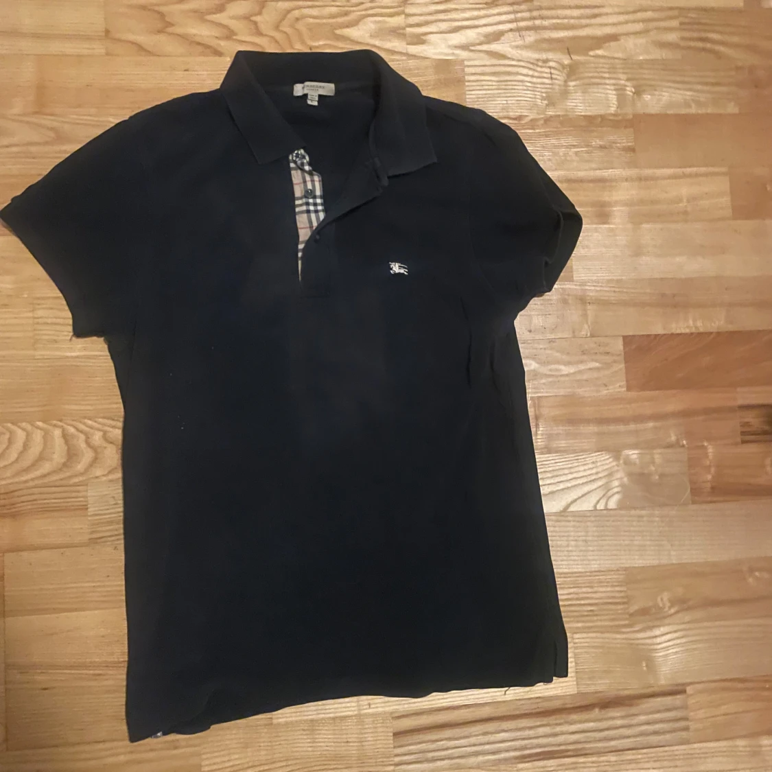 Svart pikétröja Burberry London L