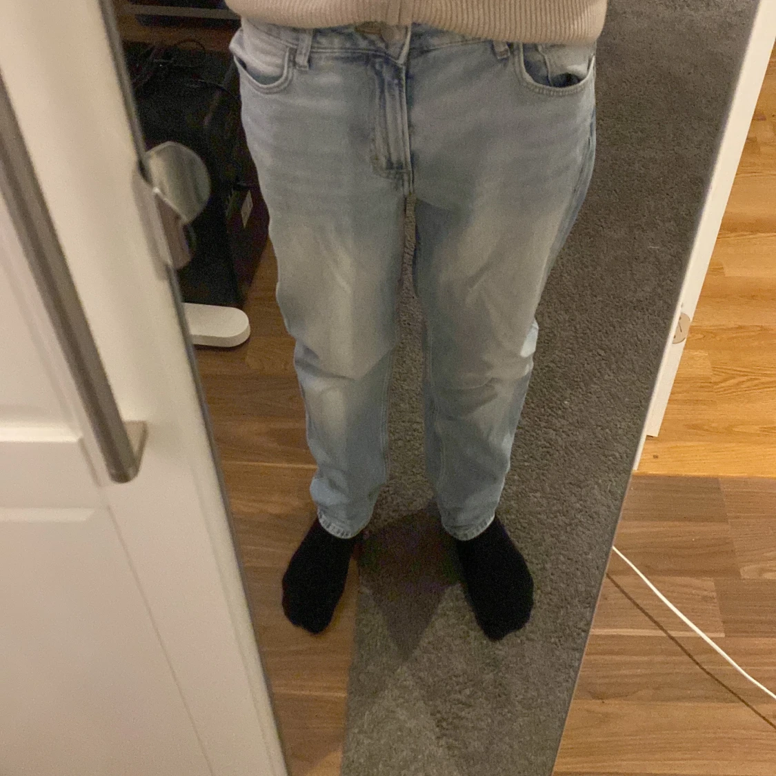 Ljusblå relaxed  jeans från H&M - 3