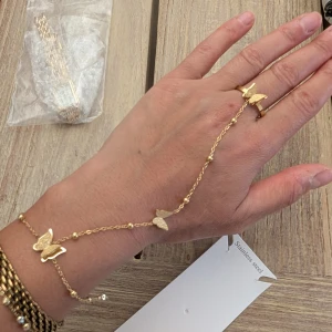 Armand med ring rostfritt stål  - Oanvänd