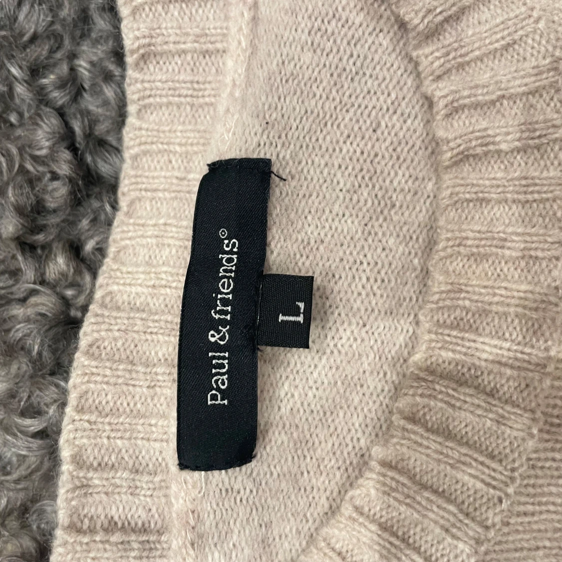 Paul & friends Beige stickad tröja  - 1
