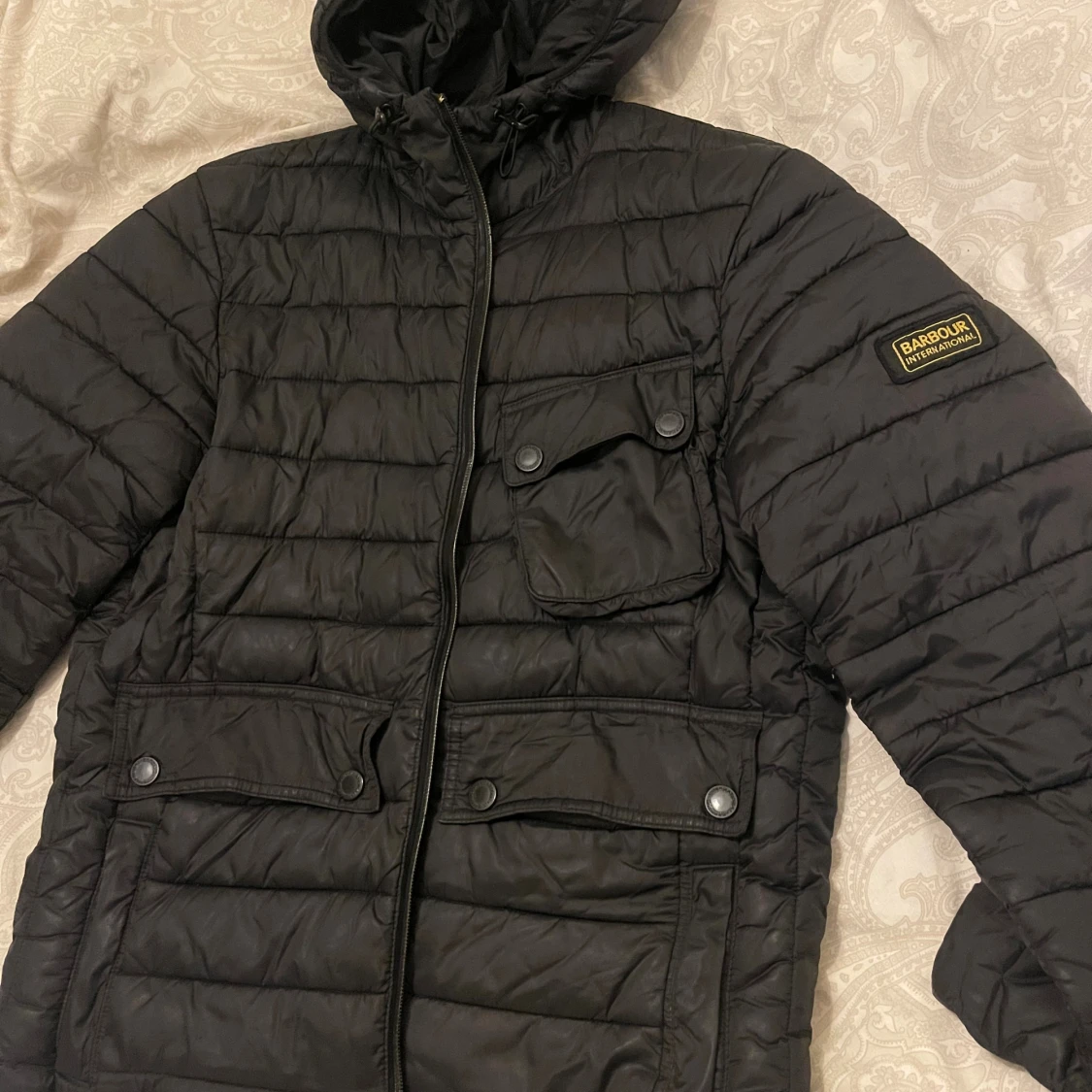 Barbour International Ouston Hooded Quilt Jacket