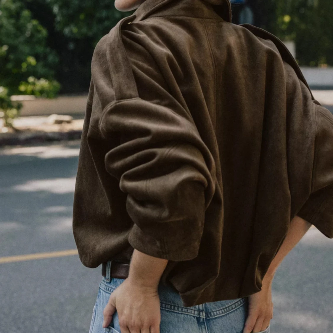 Brun mockajacka från Zara, oversized - 2