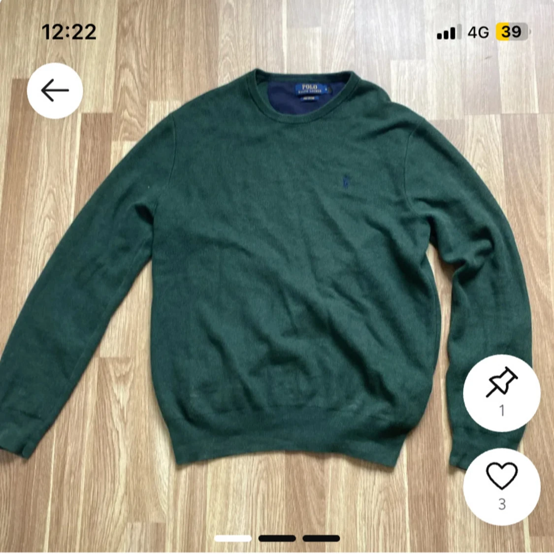 Mörkgrön stickad tröja från Polo Ralph Lauren