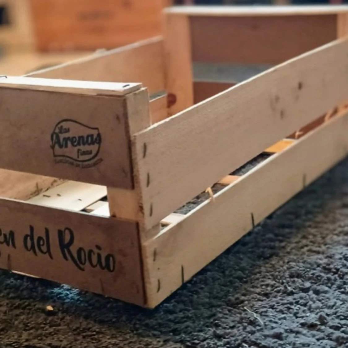 Snygg vintage låda i trä. - 4