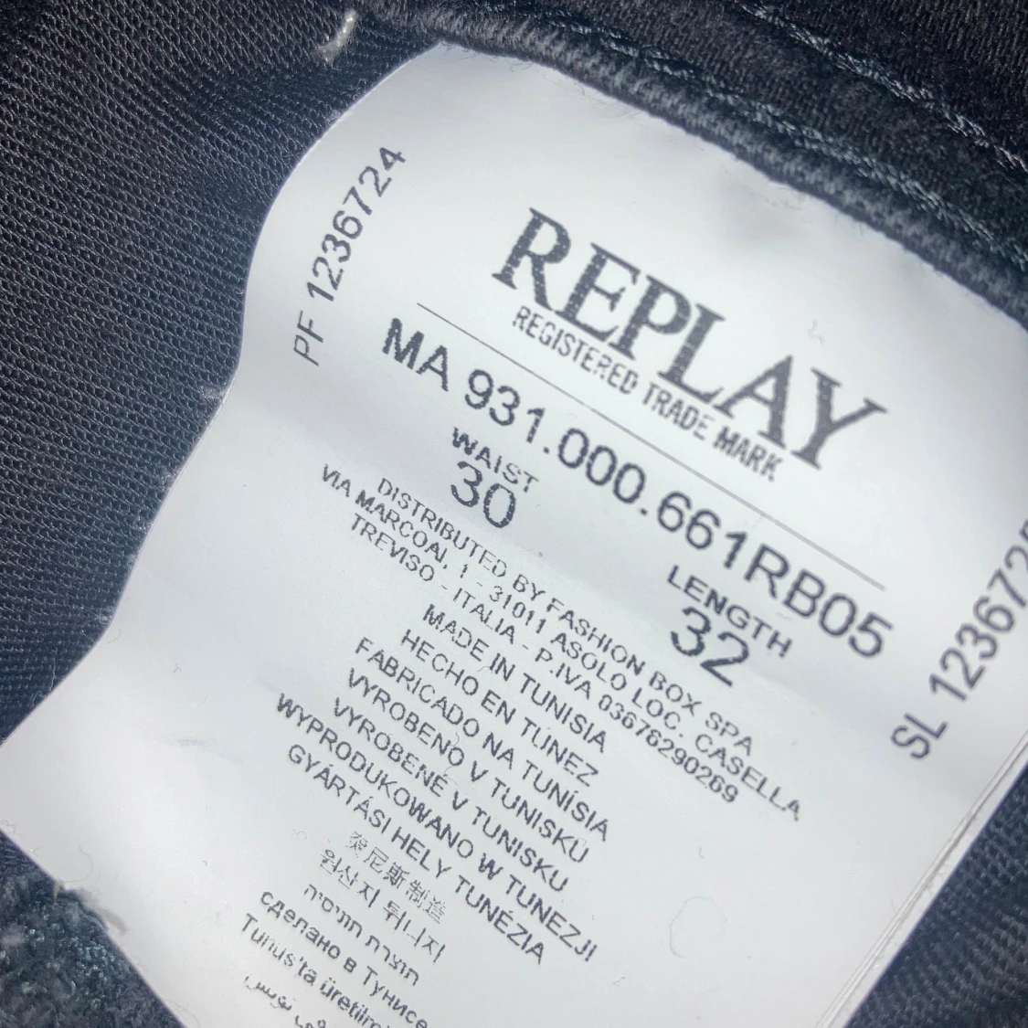 Mörkgrå Replay jeans, W30 L32 - 2