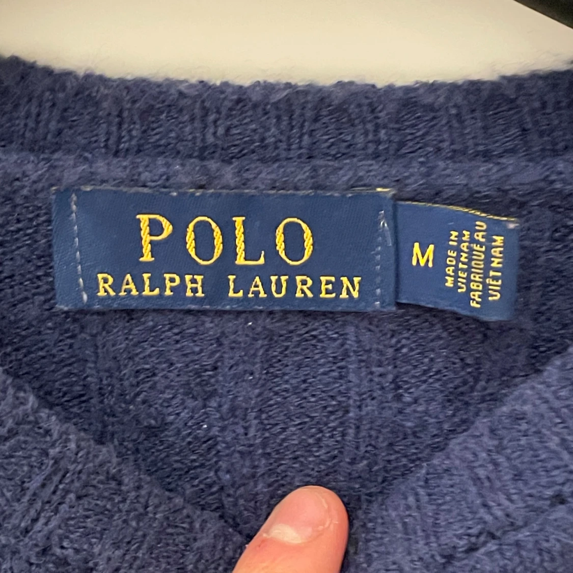 Mörkblå stickad tröja Polo Ralph Lauren - 3