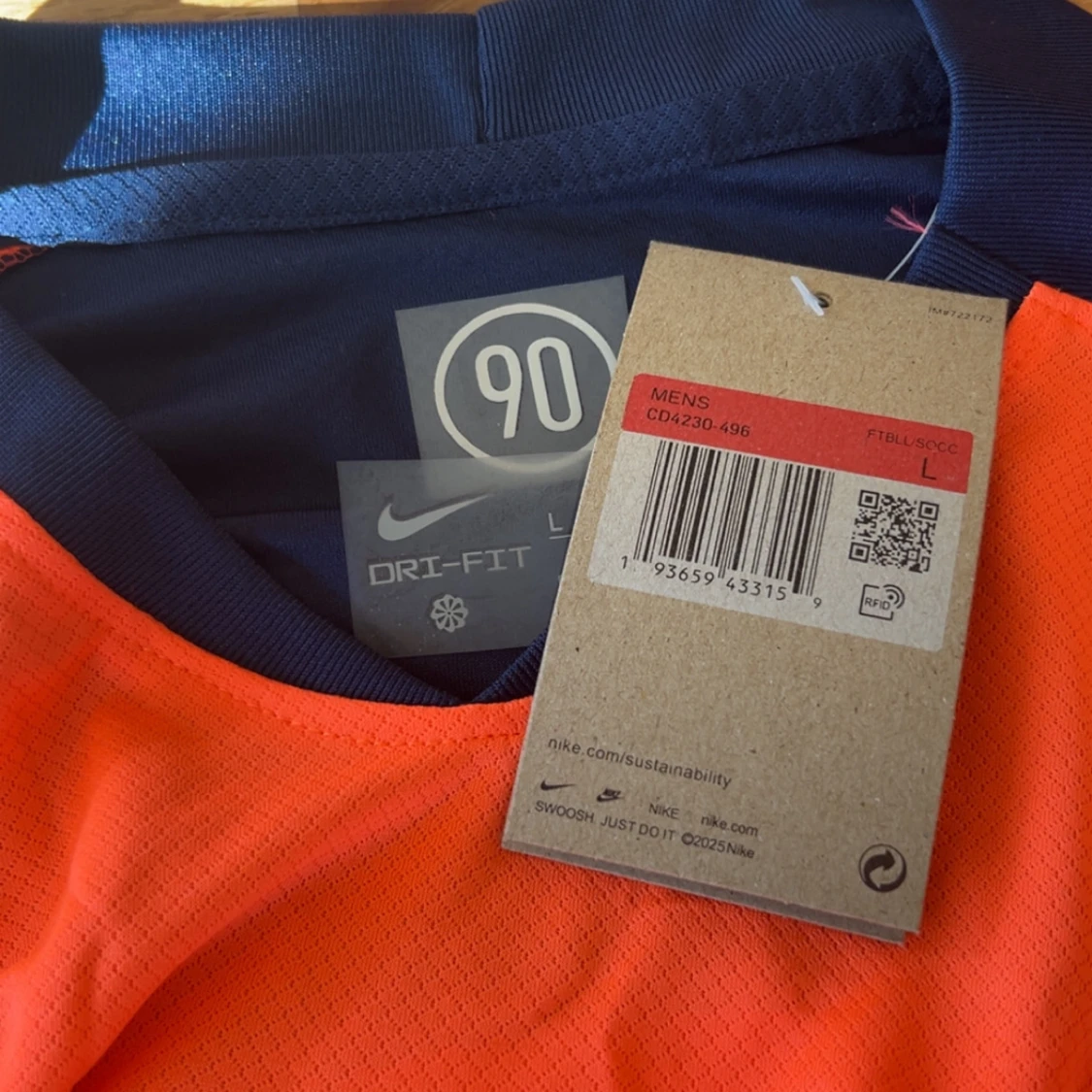 Barcelona orange Nike fotbollströja L - 3