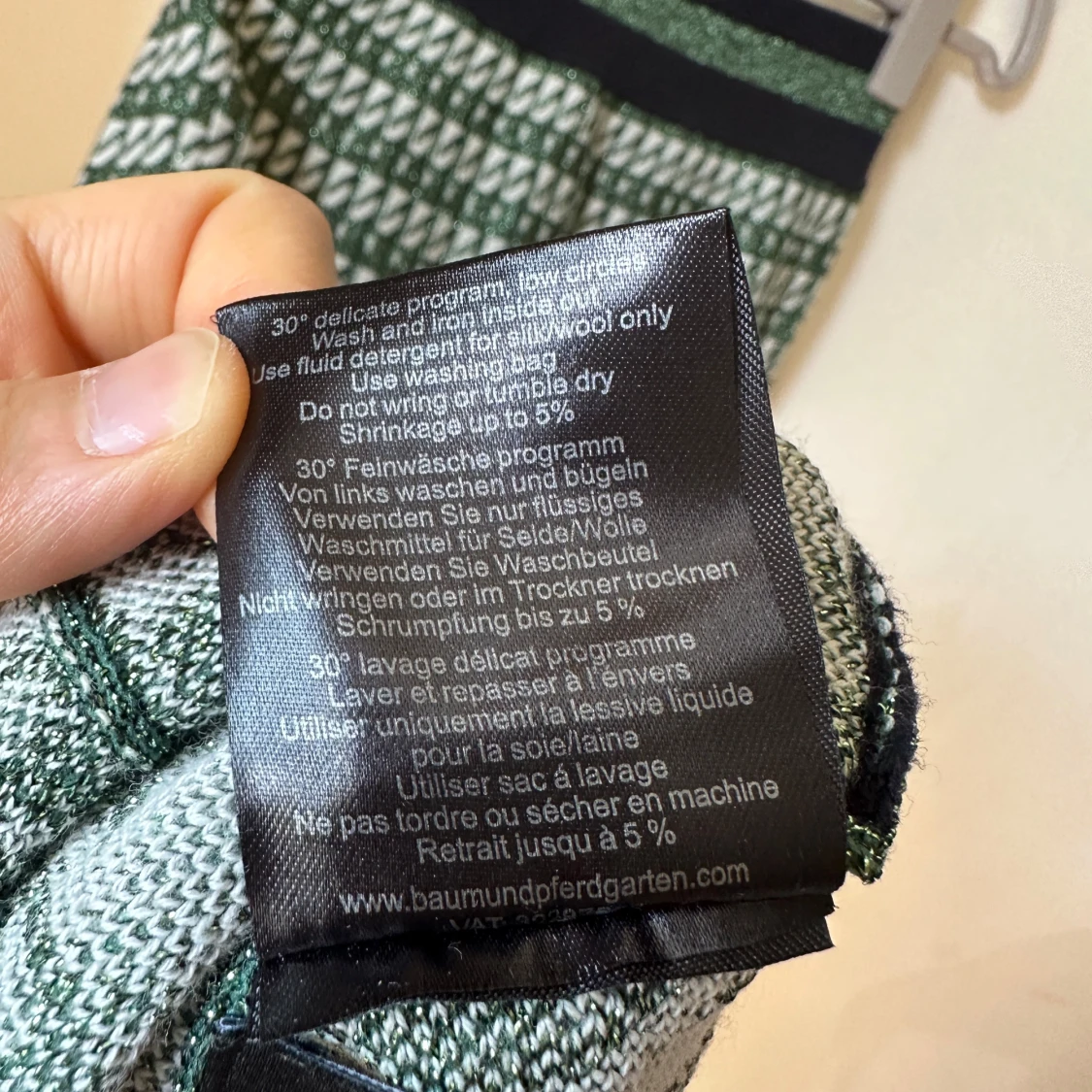 Grönvit rutig kjol Baum und Pferdgarten - 2