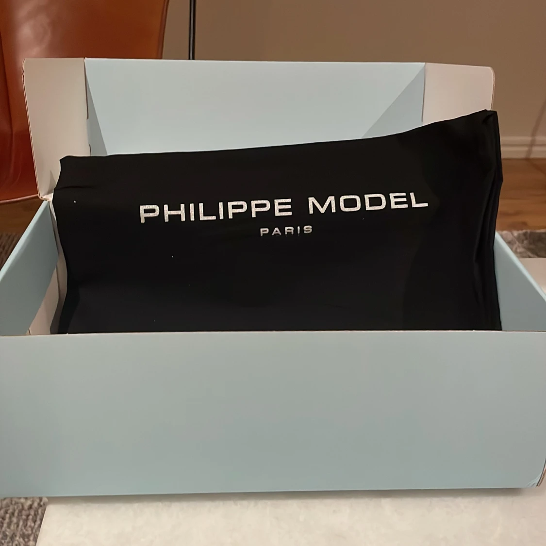 Blå Philippe Model sneakers mocka - 3