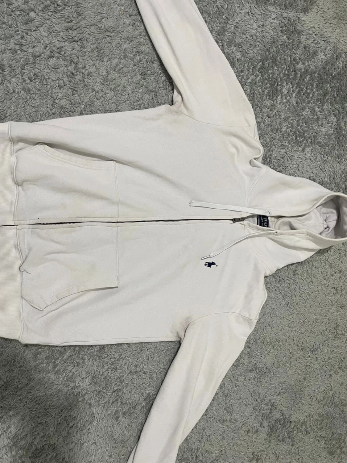 Vit hoodie från Polo Ralph Lauren