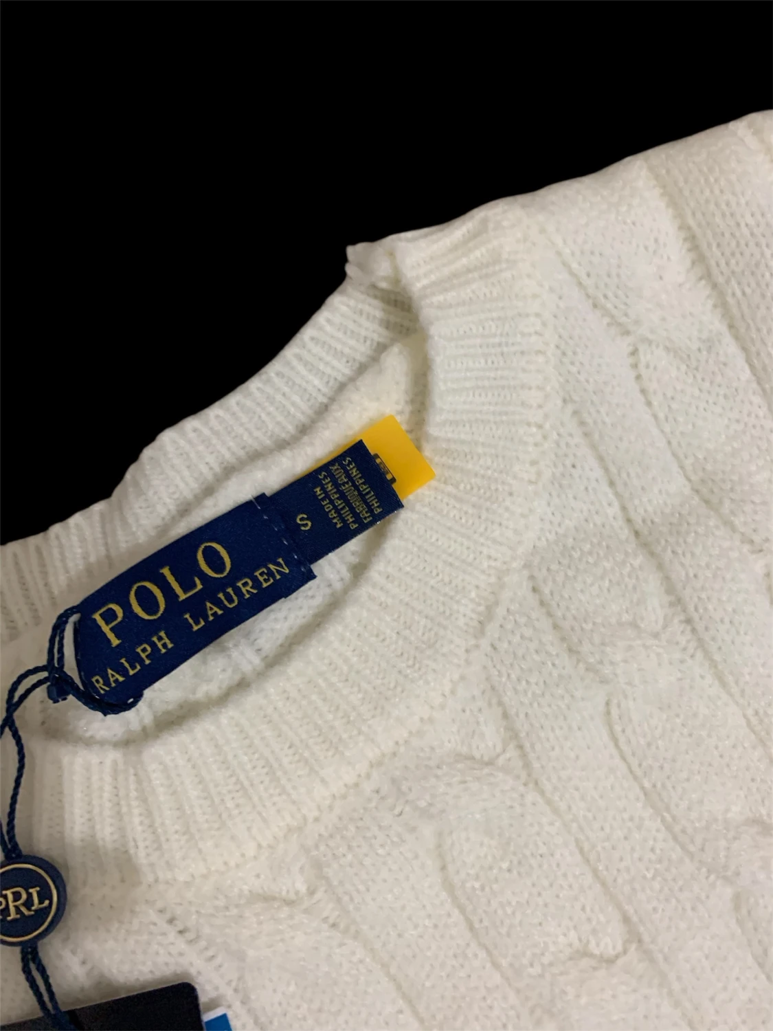 Vit kabelstickad tröja Polo Ralph Lauren - 2