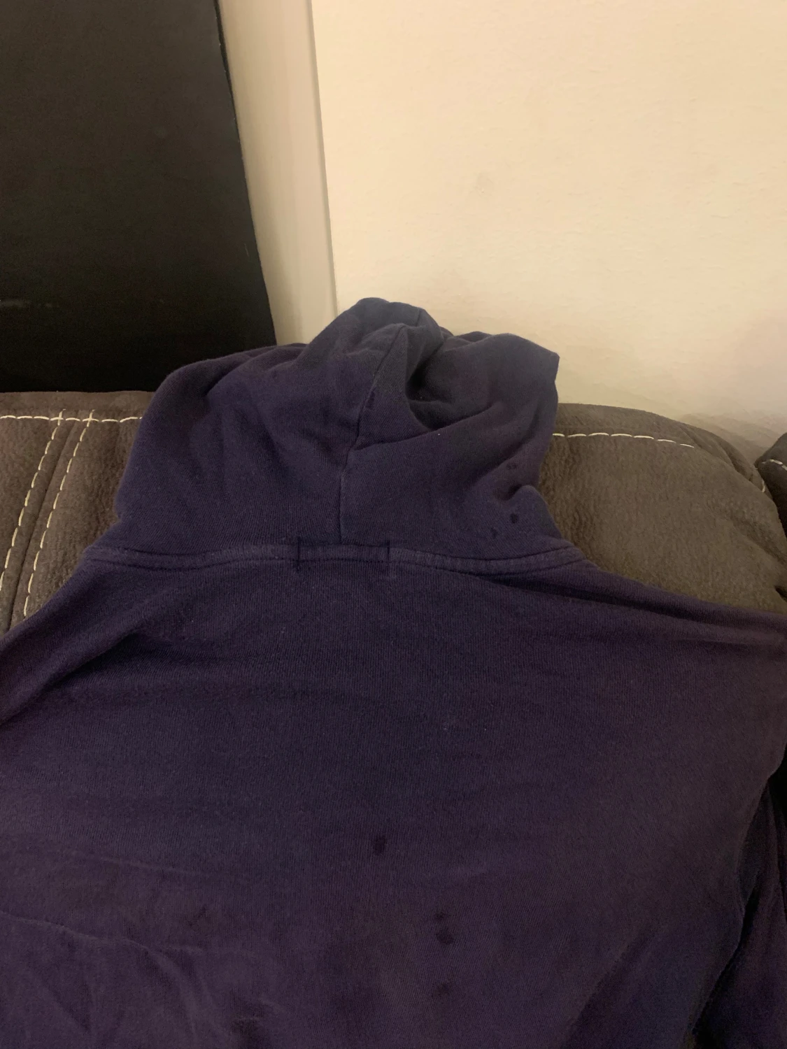 Marinblå hoodie från Ralph Lauren  - 4