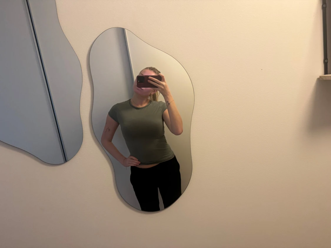 Grön kortärmad topp från Zara