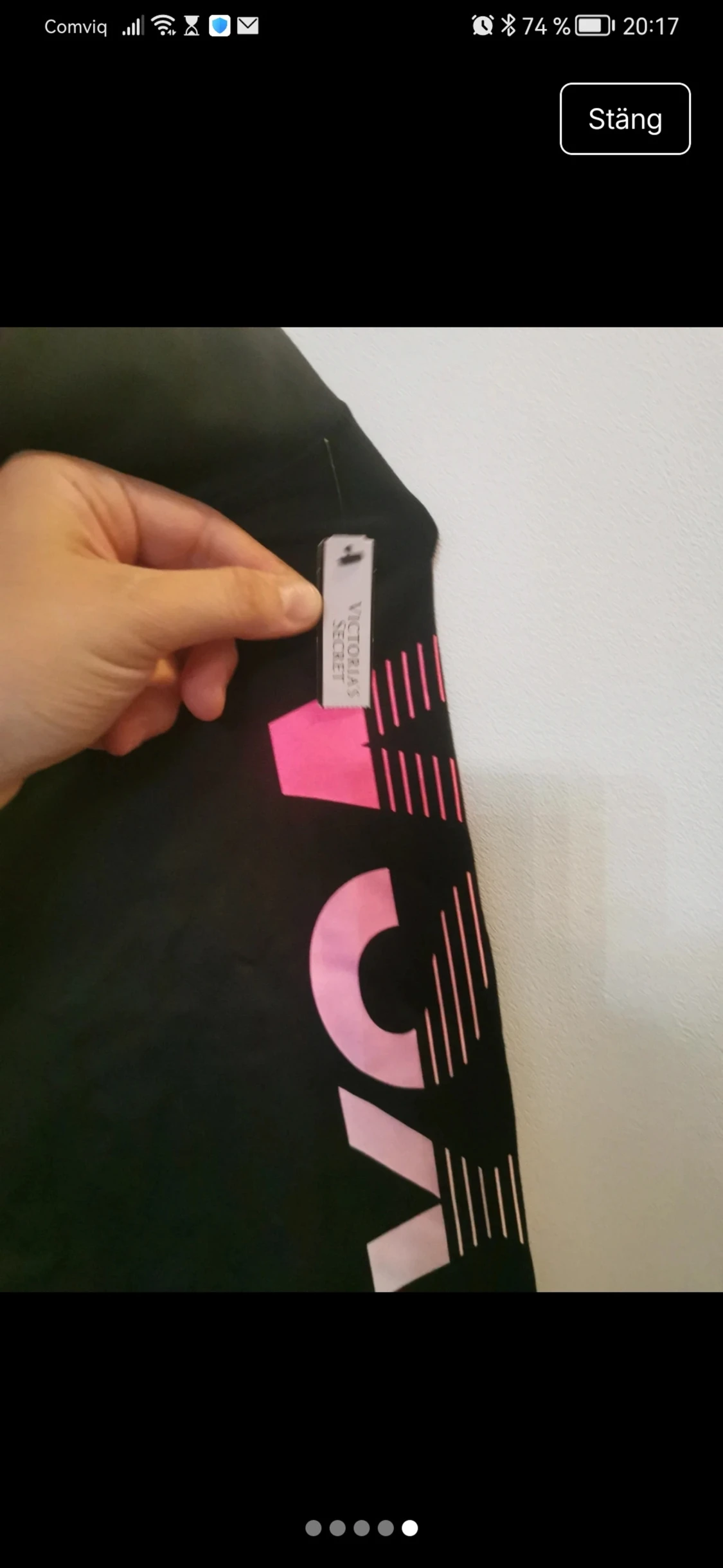 Svarta VSX Sport leggings med tryck träningsbyxor  - 4