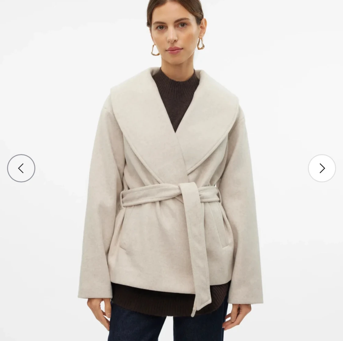 Beige omlott kappa från Vero Moda - 1