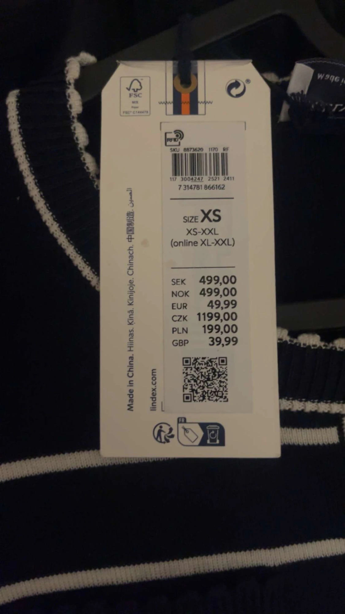 Randig kofta från Holly & Whyte XS - 2