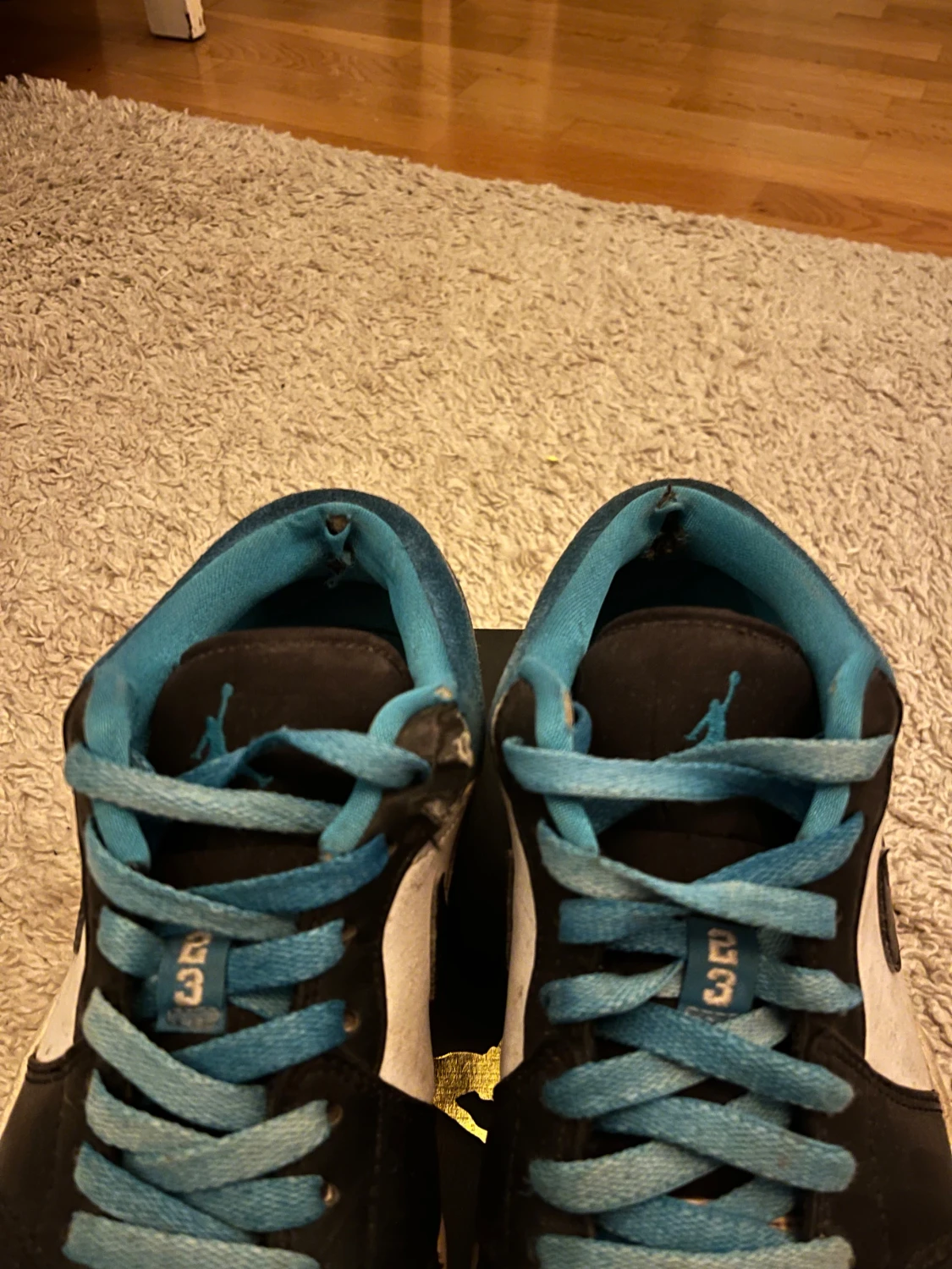 Nike Jordan 1 Low turkos/svart/vit - 3