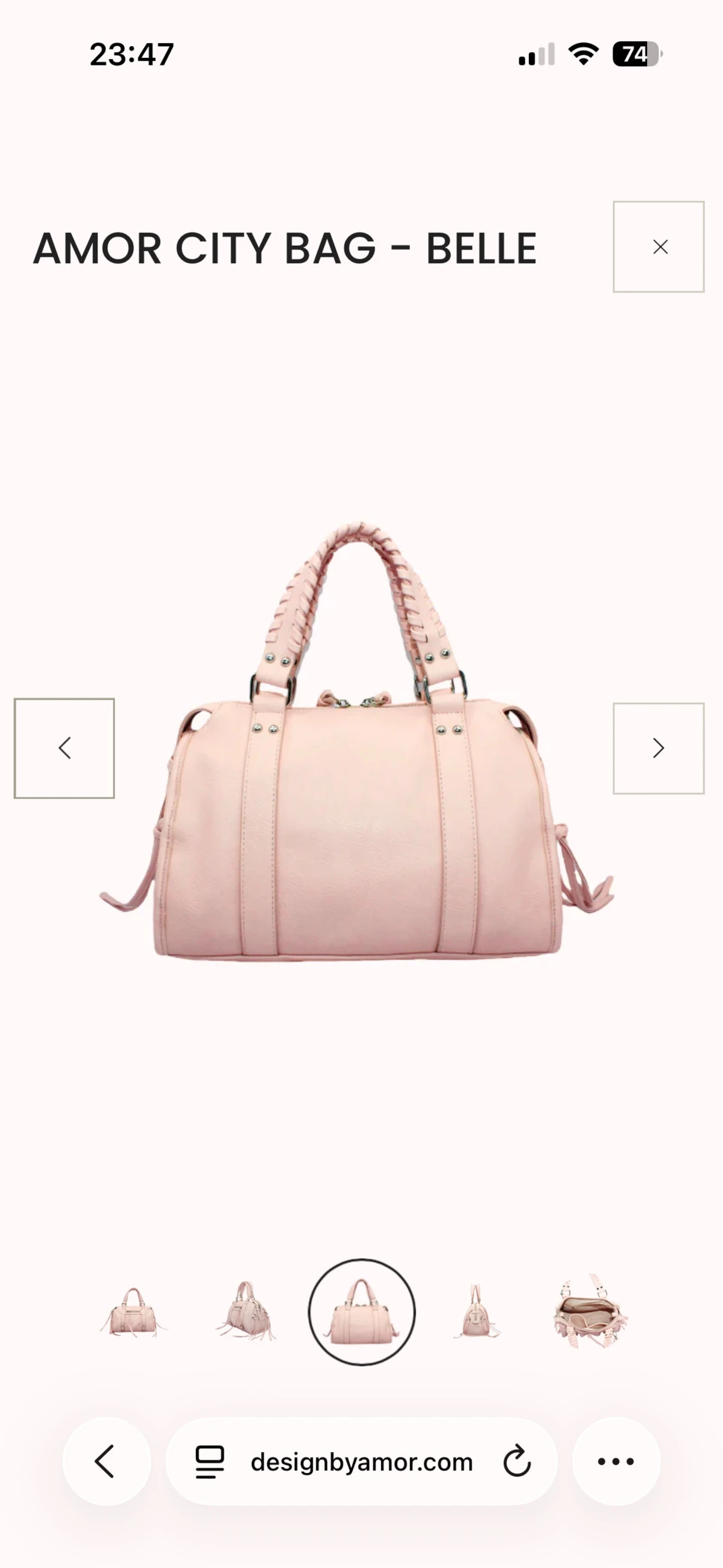 Ljusrosa handväska från Amor - 1