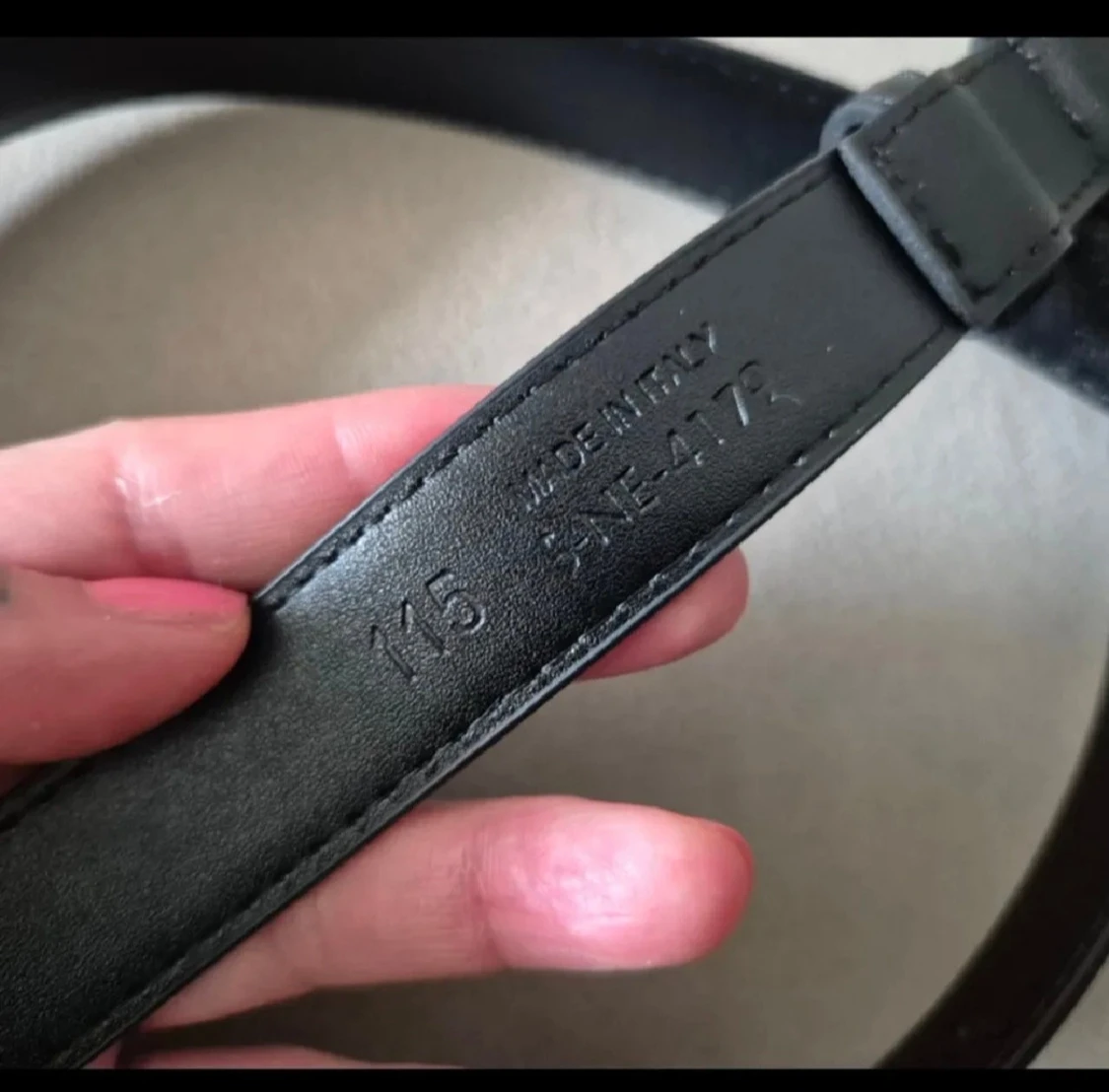 Svart Triomphe bälte i skinn - 2