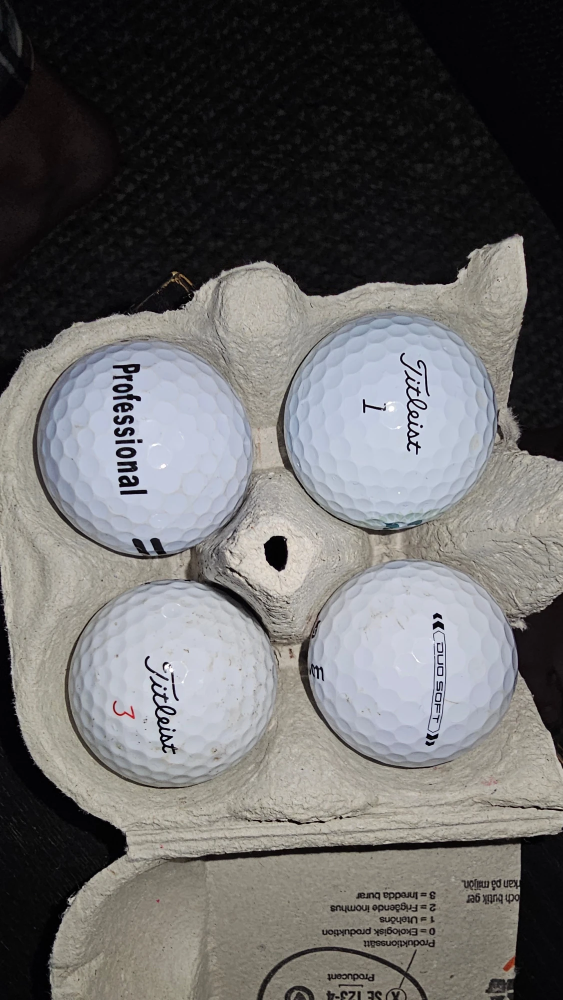 4st golfbollar paket  - 2
